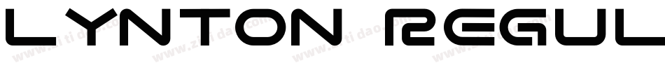 Lynton Regular字体转换